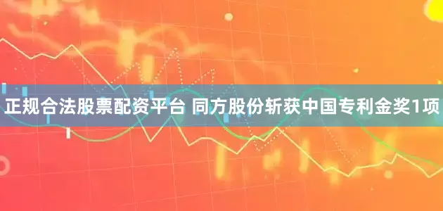 正规合法股票配资平台 同方股份斩获中国专利金奖1项